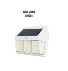 Suya Dayanıklı Solar Duvar Lambası – Akıllı Gece Sensörlü Işık