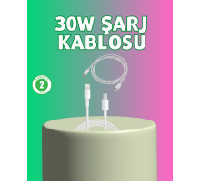 Orijinal Kalite 30W Type-C Lightning Hızlı Şarj Kablosu – 1.2m Dayanıklı