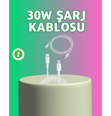 Orijinal Kalite 30W Type-C Lightning Hızlı Şarj Kablosu – 1.2m Dayanıklı