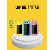 Tek Tuşla Silinebilir LCD Yazı Tableti | Çocuklar İçin Eğitim Tableti