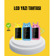 Tek Tuşla Silinebilir LCD Yazı Tableti | Çocuklar İçin Eğitim Tableti