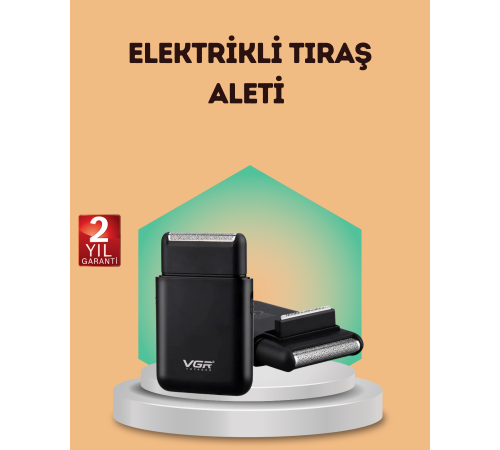 Çift Başlıklı Elektrikli Tıraş Makinesi | Suya Dayanıklı, Hafif ve Ergonomik