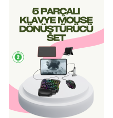 Rekabetçi Mobil Oyun Aksesuarı | Klavye + Mouse + Hızlı Dönüştürücü