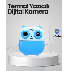 Anında Baskı Yapabilen Çocuk Fotoğraf Makinesi Hafıza Kart Destekli