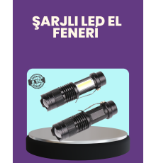 Suya Dayanıklı 4 Modlu Mini LED El Feneri