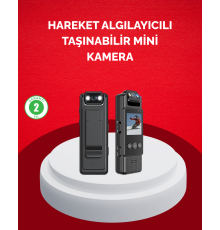 Mini Kamera 1080P Full HD Taşınabilir Güvenlik ve Kayıt Cihazı
