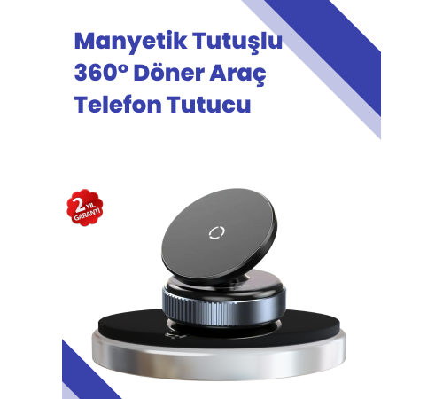 Araç İçi Telefon Tutucu Güçlü Manyetik Vakumlu Model
