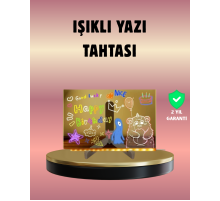 USB Bağlantılı LED Akrilik Çizim ve Not Tahtası