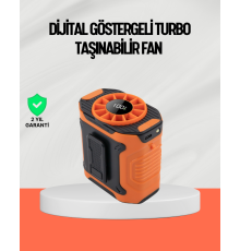 USB Şarjlı Güçlü Hız Ayarlı El ve Bel Fanı