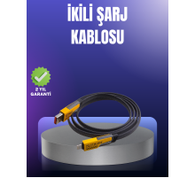 Evrensel Uyumluluklu Dayanıklı Metal Başlıklı Hızlı Şarj Kablosu