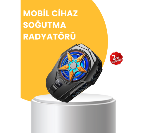 Dijital Göstergeli Evrensel Telefon Soğutma Fanı