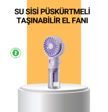 Taşınabilir Şarjlı Su Buharlı Mini Klima Fan