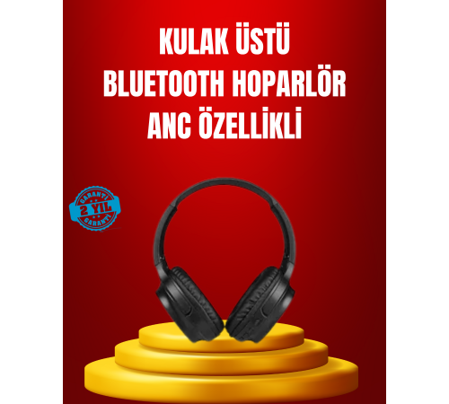Geniş Frekans Aralıklı Bluetooth Kulak Üstü Kulaklık