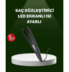 Isı Ayarlı 2025 Titanyum Kaplama Seramik Plakalı Saç Düzleştirici A Kalite Orijinal