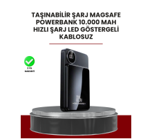 Gerçek Zamanlı Güç Göstergeli Manyetik USB-C Taşınabilir Powerbank