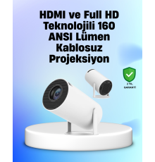 4K Uyumlu 130 İnç Full HD Projeksiyon Cihazı ve Kablosuz Aktarım Özelliği