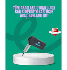 Taşınabilir Bluetooth AUX Araç Müzik ve Konuşma Kiti
