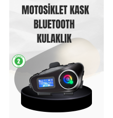 Su Geçirmez Bluetooth 5.3 Kask Kulaklığı 1000mAh Bataryalı