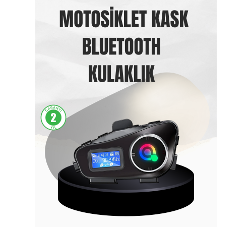 Su Geçirmez Bluetooth 5.3 Kask Kulaklığı 1000mAh Bataryalı