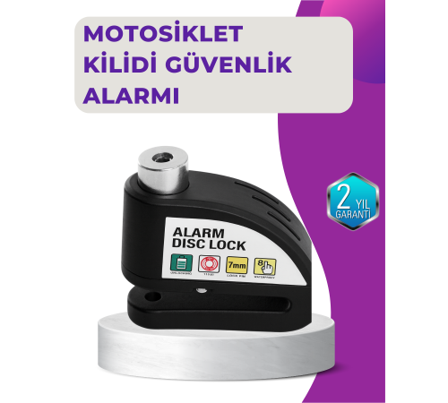 110 dB Alarm Disk Kilidi Motosiklet Scooter Bisiklet Güvenlik