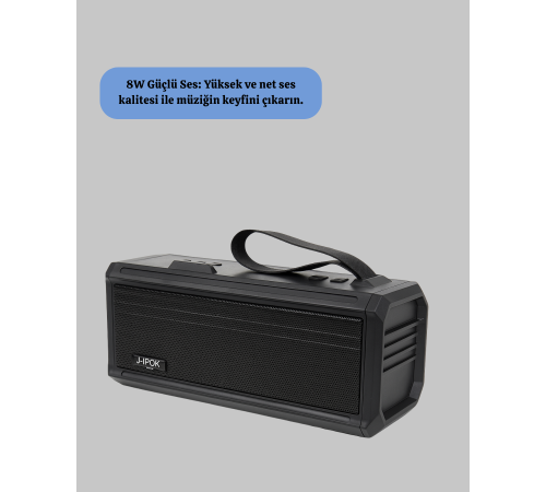 J-IPOX P520 Taşınabilir Bluetooth Hoparlör Güçlü Ses + Radyo