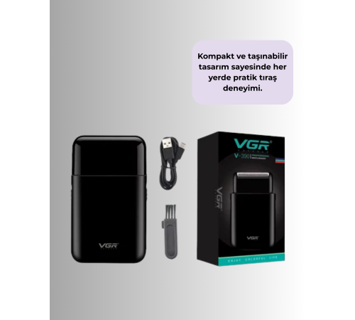 Kart Tasarımlı Şarjlı Tıraş Makinesi | 2 Başlıklı Hassas Kesim