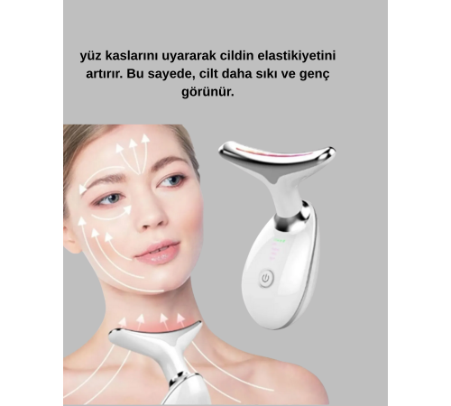 Kablosuz Şarjlı Yüz Masaj Cihazı | Cilt Yenileyici ve Nem Dengeleyici