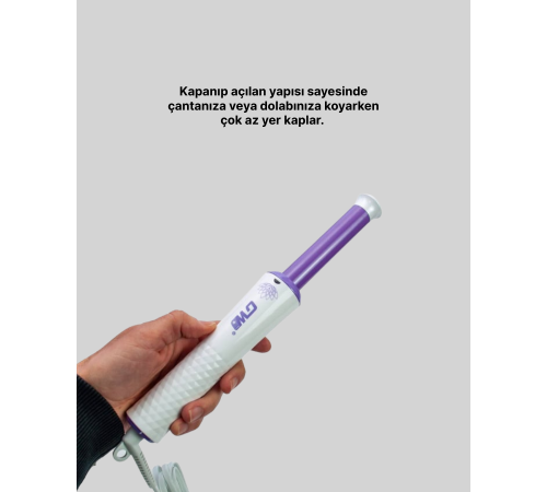 GW Taşınabilir Saç Maşası – Tourmaline Seramik, Negatif İyon Teknolojisi