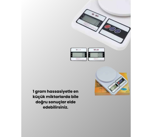 LCD Ekranlı Kompakt Dijital Terazi – Gram ve Ons Ölçüm