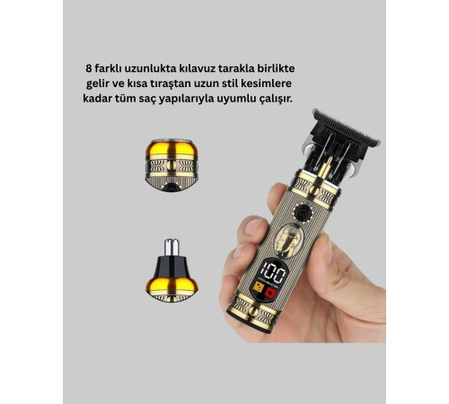 Burun ve Kulak İçin 2’si 1 Arada Tıraş Başlıklı Cihaz