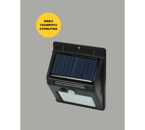 Solar Enerjiyle Çalışan IP65 Su Geçirmez 20 LED Duvar Lambası