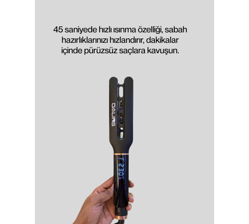 Seramik Plakalı Daling Saç Düzleştirici Kırılma ve Dolanma Önleyici