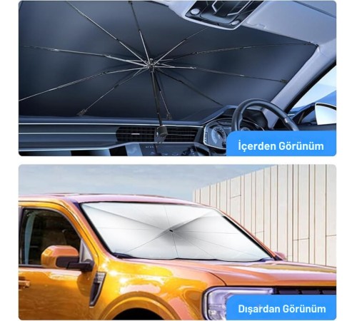 Hyundai i30, Ford Fiesta, Seat Ibiza, Renault Clio, Dacia Duster Uyumlu Oto Şemsiye