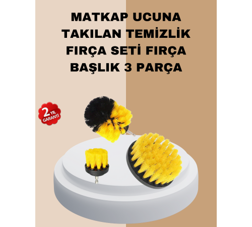 3’lü Matkap Ucu Fırça Takımı Zorlu Kirler İçin