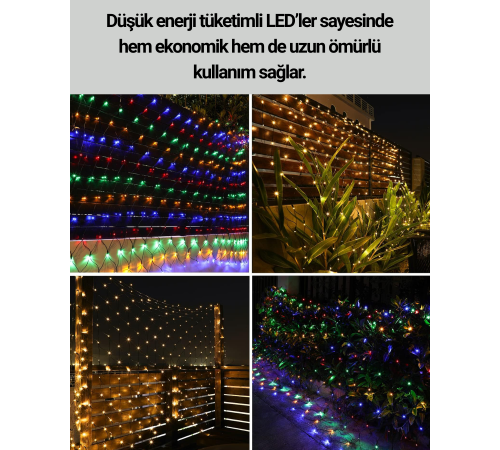 Dekoratif LED Çelenk Işık 8 Farklı Aydınlatma Modu Dekoratif LED Çelenk Işık 8 Farklı Aydınlatma Modu