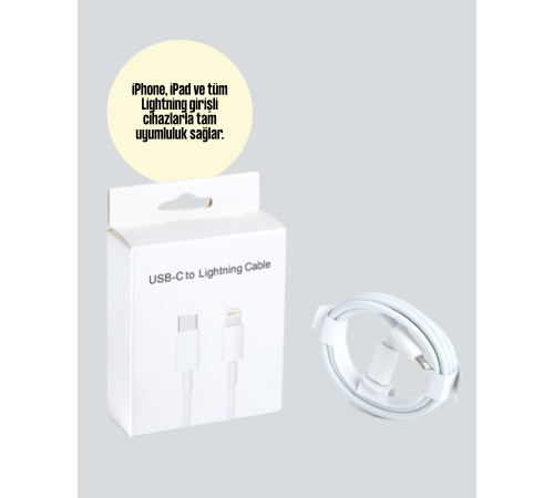 30W Type-C Lightning Hızlı Şarj Kablosu 1.2m iPhone Uyumlu 30W Type-C Lightning Hızlı Şarj Kablosu 1.2m iPhone Uyumlu