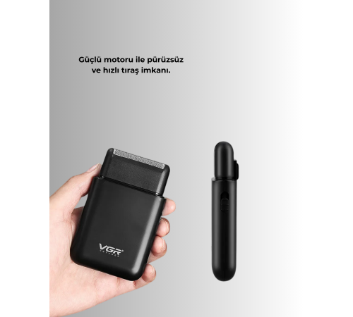 Kart Tasarımlı Şarjlı Tıraş Makinesi | 2 Başlıklı Hassas Kesim