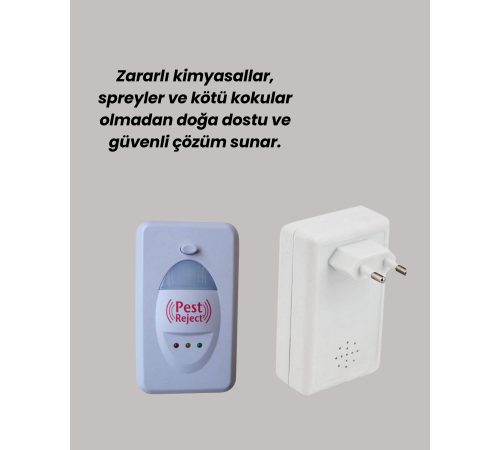 Geniş Alan Kapasiteli Sessiz Enerji Tasarruflu Haşere Kovucu