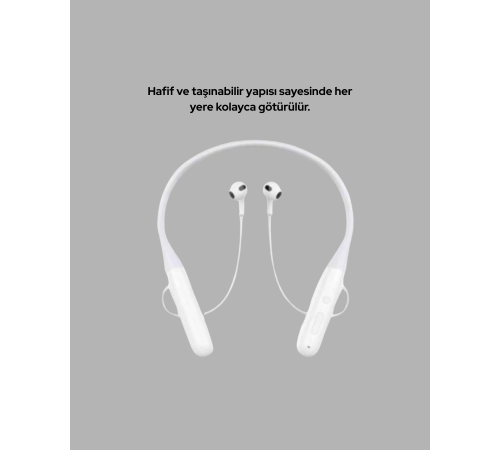 USB Şarjlı Uzun Ömürlü Boyun Askılı Bluetooth Kulaklık USB Şarjlı Uzun Ömürlü Boyun Askılı Bluetooth Kulaklık