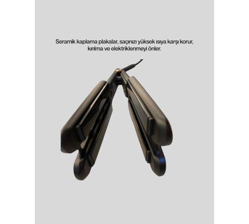 Seramik Plakalı Daling Saç Düzleştirici Kırılma ve Dolanma Önleyici
