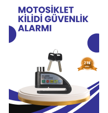 Taşınabilir Alarm Disk Kilidi Motosiklet Scooter Bisiklet Güvenlik