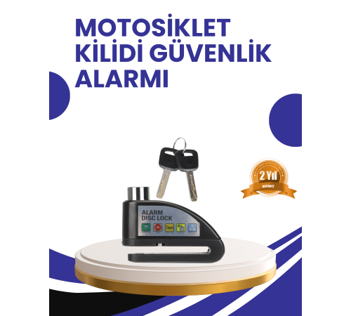 Taşınabilir Alarm Disk Kilidi Motosiklet Scooter Bisiklet Güvenlik
