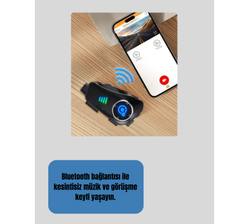Q28 Bluetooth Kask Kulaklık 1080P Kamera – Su Geçirmez Motosiklet Interkom