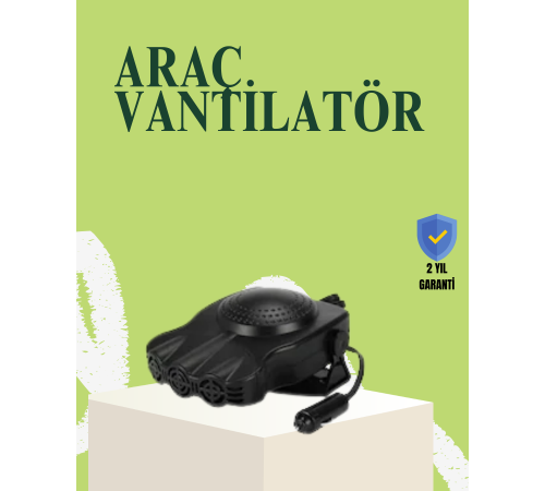 Araç İçi 150W Isıtıcı ve Soğutucu Fan