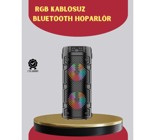 Çift Sürücülü Taşınabilir Kablosuz Hoparlör