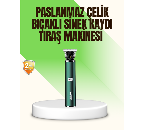 Koyu Yeşil Profesyonel Metal Gövdeli Saç Kesme Makinesi