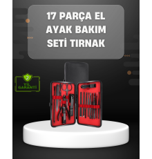 17 Parçalık Profesyonel Manikür Seti – Paslanmaz Çelik