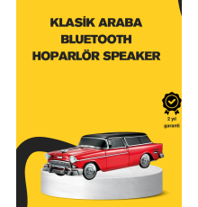 Vintage Tasarımlı LED Işıklı Bluetooth Hoparlör 10W