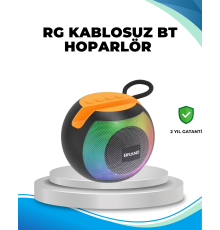 RGB Işıklı Taşınabilir Kablosuz Bluetooth Hoparlör