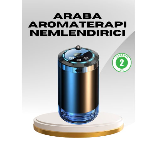 Araç İçi Difüzör Nemlendirici ve Aromaterapi Özellikli